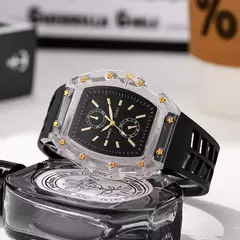 Moda feminina relógios casuais pulseira de silicone analógico relógio de quartz - loja online