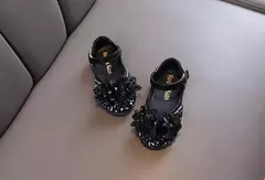 Sapato de princesa raso infantil, lantejoulas, Purpurina, Ballet, Performance, A