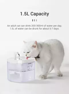 Imagem do Rojeeco inteligente gato fonte de água dispensador automático de água para an