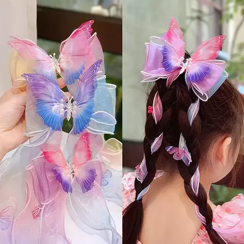 Grampos de cabelo trançados infantis, Princess Hair Accessories, Laços Fitas, - comprar online