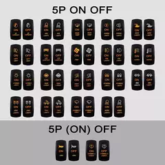 Barra de luz LED para carro e barco Carling, Amber Rocker Switch, momentâneo, t - comprar online