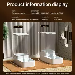 Alimentador automático para gatos e dispensador de água com recipiente de arma na internet