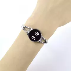 Imagem do Relógio de moda led para mulheres tela sensível ao toque senhoras tempo banda