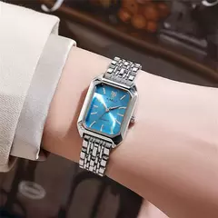 Venda quente 2025 moda feminina minimalista quadrado relógio de quartzo casual - comprar online