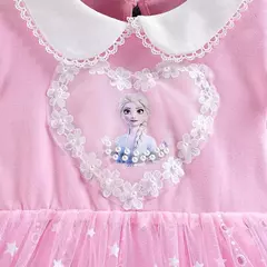 2024 novo 2-9y vestido de princesa disny meninas vestido primavera veraõ crianças na internet
