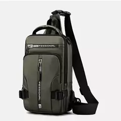 Homens de náilon mochila peito pacote ombro com porta carregamento usb viagem m - loja online