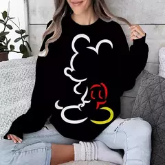 Hoodie feminino outono/inverno novo y2k mickey mouse dos desenhos animados molet na internet