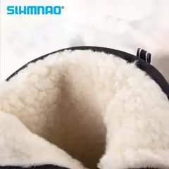 2025 botas masculinas de pesca à prova d'água, lã quente de inverno e botas d - loja online