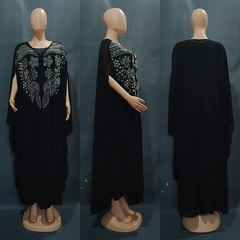 Imagem do Vestidos de festa africanos para mulheres, Chiffon Boubou, Ankara Dashiki Outfit