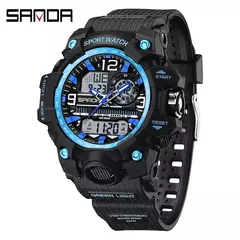 SANDA-G Style Relógio Digital para Mulheres, Relógio Desportivo Infantil, Relógio Eletrônico Impermeável, Cronógrafo, Calendário, Senhora, Quartzo, Meninos, Meninas - loja online