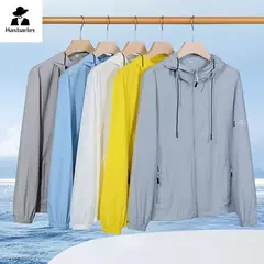 Jaqueta com capuz UV para homens e mulheres, proteção solar impermeável, roup - comprar online