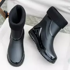 Botas de chuva impermeáveis unissex, sapatos de borracha, reforçados, elegante - comprar online
