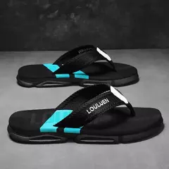 Imagem do Chinelos de verão masculinos ao ar livre sapatos de praia casuais chinelos sand