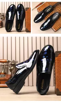 2024 novos sapatos de couro para homens padrão floral sapatos formais masculino na internet