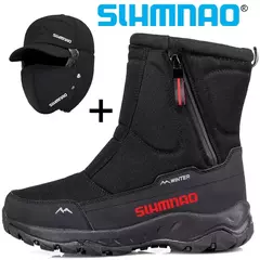 2025 botas masculinas de pesca à prova d'água, lã quente de inverno e botas d - comprar online