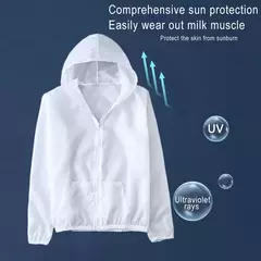 Casaco protetor solar verão feminino jaqueta de proteção solar anti-uv rápid - comprar online