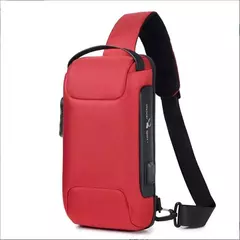 Imagem do Weixier bolsa de ombro para homens, à prova d&#39;água, usb, crossbody, anti-r