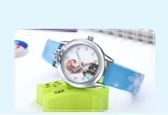 Elsa Princess Watch for Kids, pulseira de couro, relógios de pulso infantis fof - comprar online