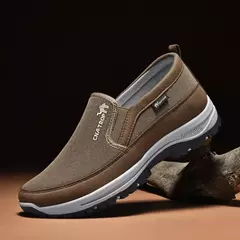 Sapatos casuais masculinos de marca mocassins de malha respirável para homem an - comprar online