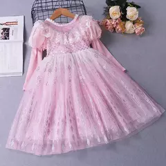 Meninas elsa vestido de princesa crianças halloween carnaval festa traje 2-10ye - loja online