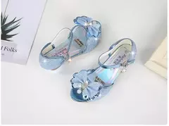 Imagem do Moda meninas sapatos de salto alto crianças sapatos de couro para meninas princ