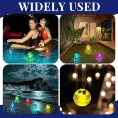 Luzes flutuantes solares para piscina, à prova d&#39;água, led, energia solar, - loja online