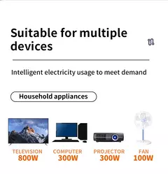 Multitap Power Strip com USB Tipo C, Plug Brasil, Tomadas AC, Filtro de Linha, C