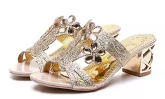 2021 nova quente glitter malha malha feminina verão moda ao ar livre peep toe c na internet