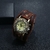 Relógio Vintage Pulseira Couro Genuíno - comprar online