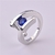Anéis de Zircônia Cristal Azul - comprar online