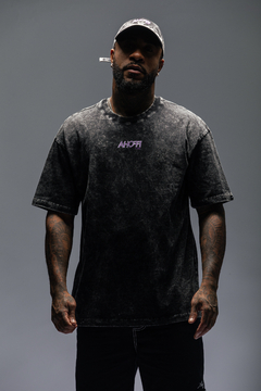 Camisa Oversized STONE BASIC - Preto Marmorizado - AHOFF