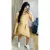 Vestido Midi Canelado Manga Curta De Amarração Na Cintura - comprar online