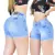 Shorts Jeans Feminino Cintura Alta Lycra na internet