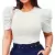 Kit com 3 Blusa Feminina Blusinha Manga Curta Canelada Princesa Tamanho Único na internet