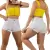 Short Bermuda Cintura Alta Jeans Feminino Desfiado Destroyed