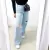 Calça Jeans Feminina Wide Leg pantalona Cintura Alta Tecido - comprar online