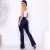 Calça Feminina Flare Jeans Boca de Sino com detalhes Na Frente Cintura Alta - comprar online