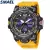 SMAEL Relógio Masculino Original Marca Casual À Prova D'água LED Digital - eiOhneh