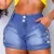 Short Jeans Feminino Com Lycra Cintura Alta Bermuda Jeans Feminina da Moda Envio Imediato! - comprar online