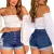 Short Jeans Feminino Cintura Alta Short Levanta Bumbum Tendência da Moda Envio Imediato Oferta Imperdível! - eiOhneh