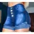 Short Jeans Feminino Com Lycra Cintura Alta Bermuda Jeans Feminina da Moda Envio Imediato!
