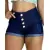 Imagem do Short Jeans Feminino Cintura Alta Short Levanta Bumbum Tendência da Moda Envio Imediato Oferta Imperdível!