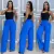 Calça Pantalona Feminina Com Elástico Na Cintura Tecido Duna Sem fenda na internet