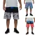 Kit Com 05 Bermuda Masculina Estampada Adulto Tactel Praia Verão Academia - loja online