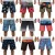 Kit Com 05 Bermuda Masculina Estampada Adulto Tactel Praia Verão Academia - loja online