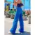 Calça Jeans Feminina Wide Leg pantalona Cintura Alta Tecido na internet