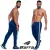 Calça masculina para atividade física em academia e corrida com cordão listras na lateral e bolso com zíper - loja online