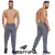 Calça masculina para atividade física em academia e corrida com cordão listras na lateral e bolso com zíper