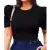 Kit com 3 Blusa Feminina Blusinha Manga Curta Canelada Princesa Tamanho Único - comprar online