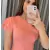 Blusa Blusinha canelada feminina com 3 babados - comprar online